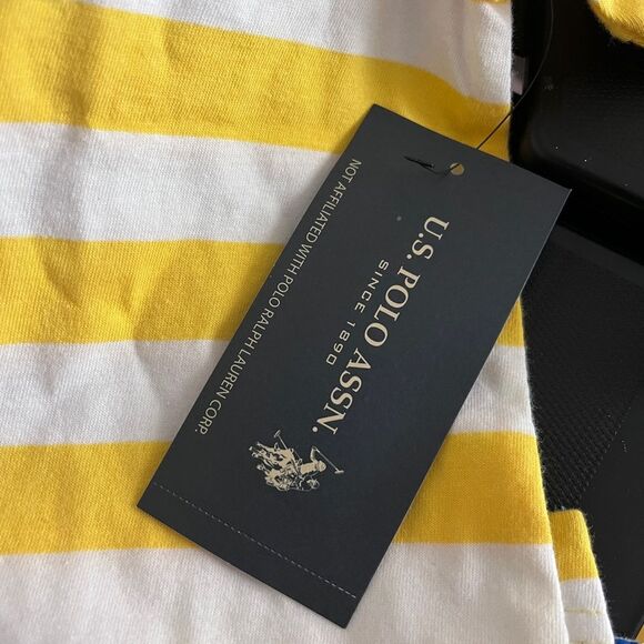 NWT Boys Polo Shirt Striped Size Large 10/ 12 - Picture 3 of 5